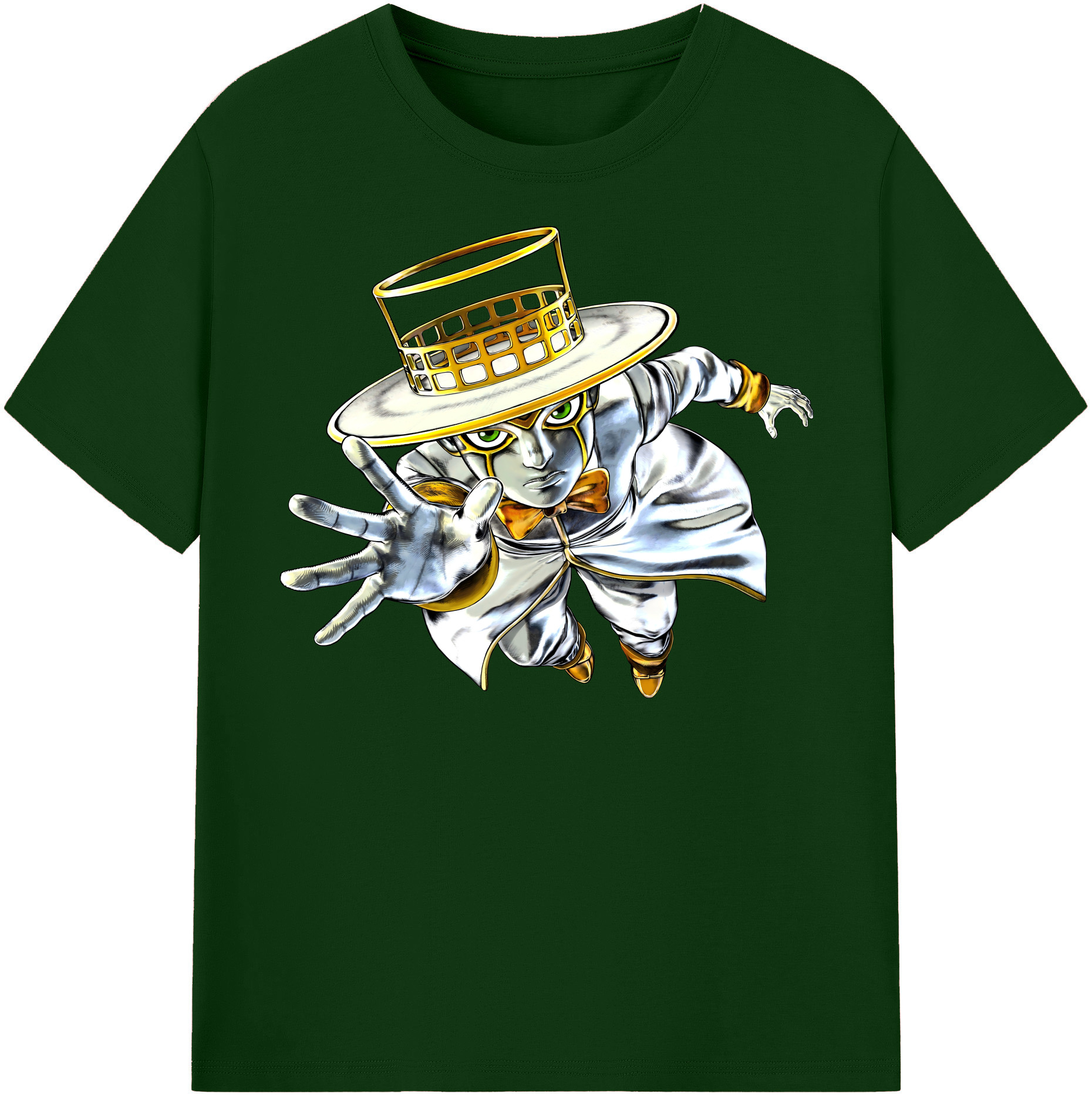 （画像用） ジョジョの奇妙な冒険 岸辺 露伴（きしべ ろはん） JoJo's Bizarre Adventure Rohan Kishibe 綿100％半袖Tシャツ（フロントプリント）